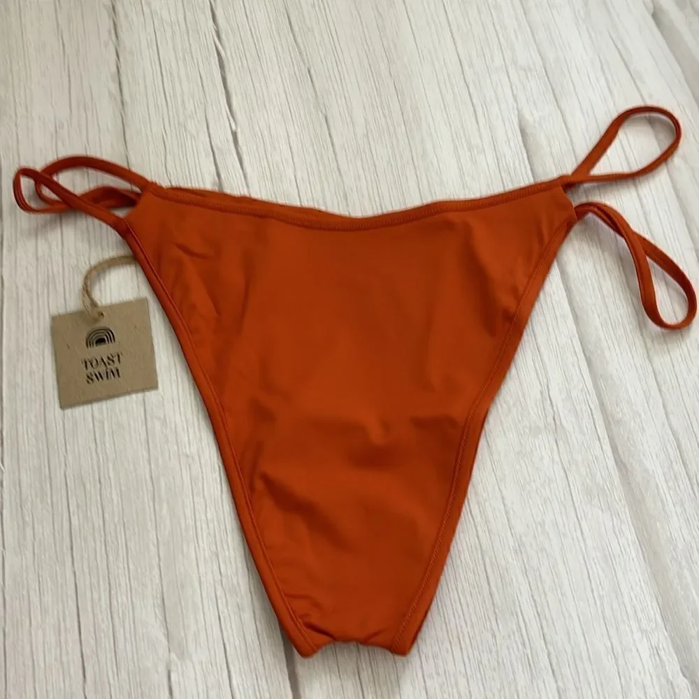 Toast Swim Signature Open Side Bottoms Rust L - Picture 4 of 7